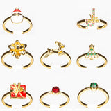 Set din Aliaj Placat cu Aur cu Cristal Roșu Emporia® ( Inel )