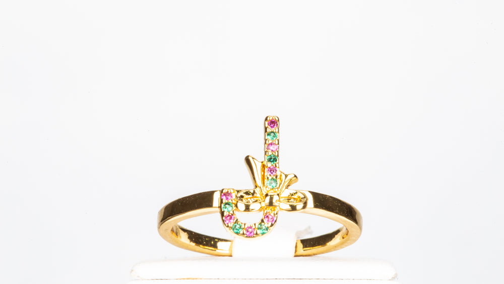 Set din Aliaj Placat cu Aur cu Cristal Roșu Emporia® ( Inel )