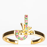 Set din Aliaj Placat cu Aur cu Cristal Roșu Emporia® ( Inel )
