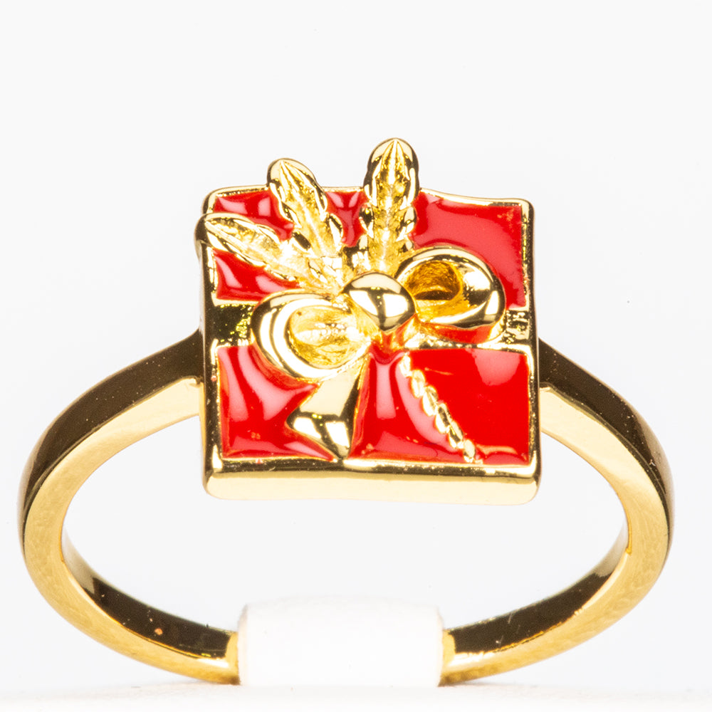 Set din Aliaj Placat cu Aur cu Cristal Roșu Emporia® ( Inel )