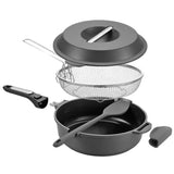 Omni Pan – tigaie ceramică multifuncțională – gri închis
