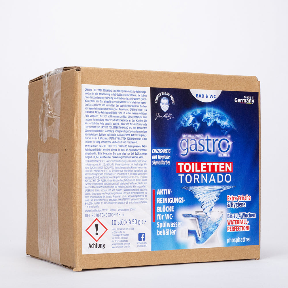 Tablete de curățare a scurgerilor Gastro Toilet Tornado, 10 buc.