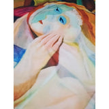 Eșarfă-Șal din Bumbac, 70 cm x 180 cm, Picasso - Abstract Style Portrait - Multilady.ro