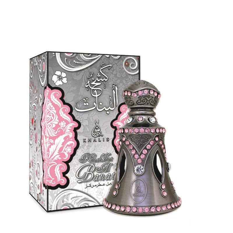 20 ml Parfume Oil Kashkat Al Banat cu Arome de Mosc și Chihlimbar pentru Femei