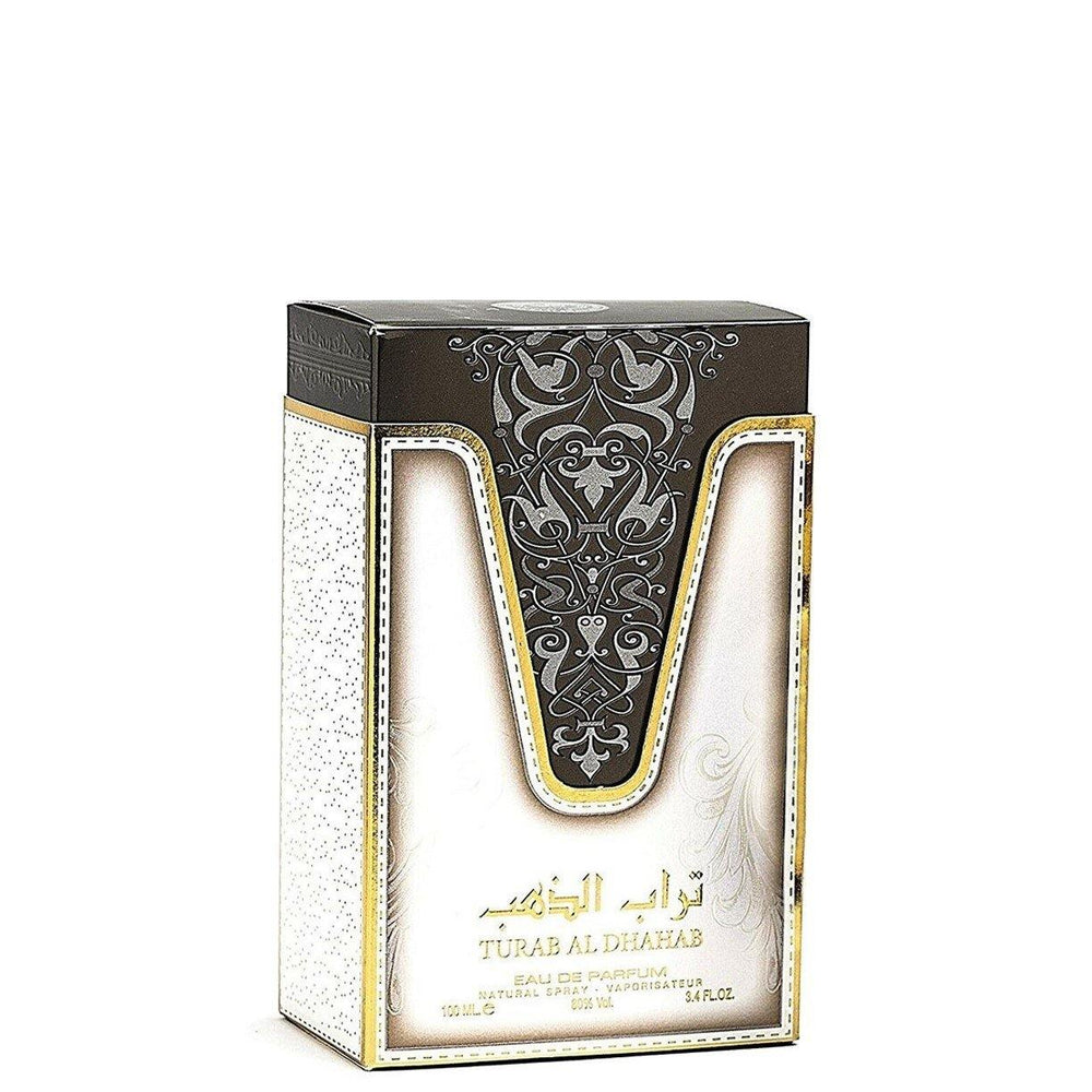 100 ml Eau de Parfum Turab Al Dhahab cu Arome de Mosc Dulce pentru Bărbați și Femei - Multilady.ro