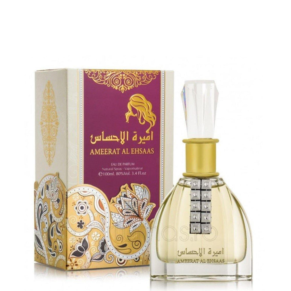 100 ml Eau de Parfum Ameerat Al Eshaas cu  Aromă Vanilie-Fructată pentru Femei - Multilady.ro