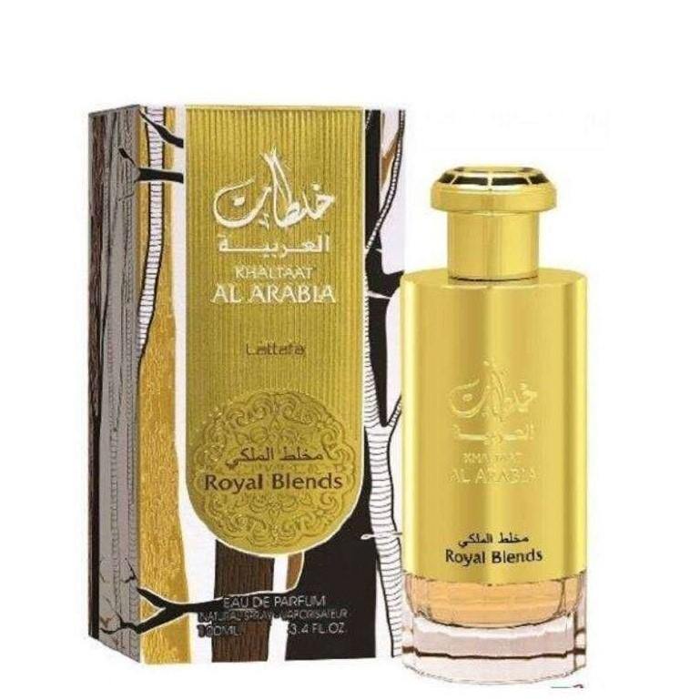 100 ml Eau de Parfum Khaltaat Al Arabia- Royal Blends cu Arome Orientale Citrice pentru Bărbați și Femei - Multilady.ro