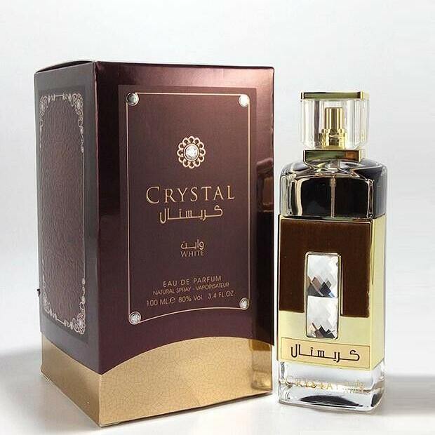 100 ml Eau de Perfume Crystal White cu Arome Lemnoase și Pudrate pentru Femei - Multilady.ro
