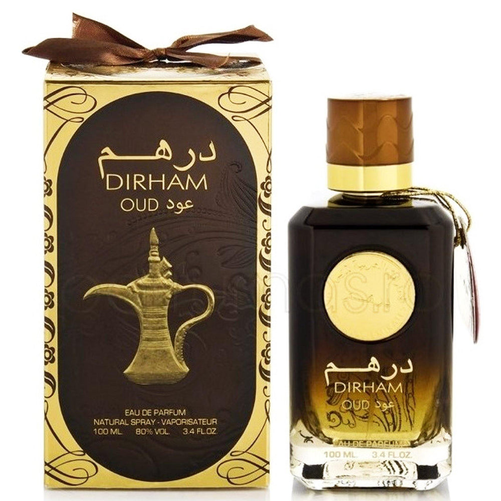 100 ml Eau de Perfume Dirham Oud cu Arome Lemnoase și Oud pentru Bărbați - Multilady.ro
