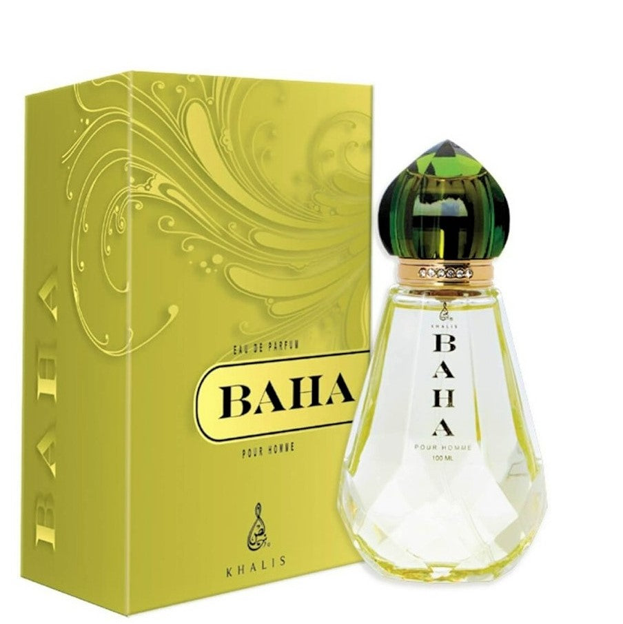 100 ml Eau de Perfume Baha Fresh cu Arome Citrate, Chihlimbar și Lemnoase pentru Bărbați