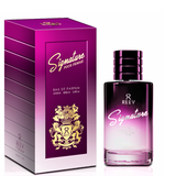 100 ml Eau de Perfume Signature Purple cu Arome de Mosc, Lemnoase și Vaniliate pentru Femei