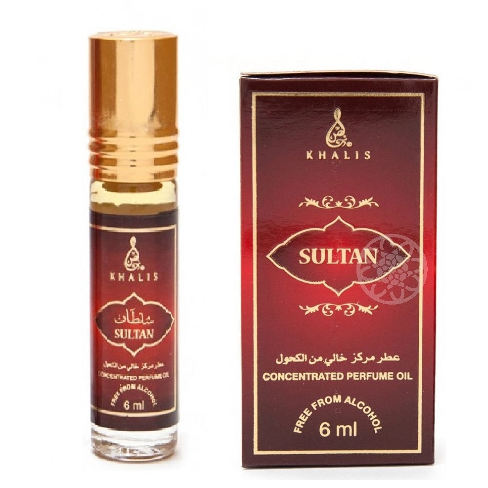 6 ml Ulei de Parfum Sultan cu Arome de Chihlimbar și Mosc, Unisex