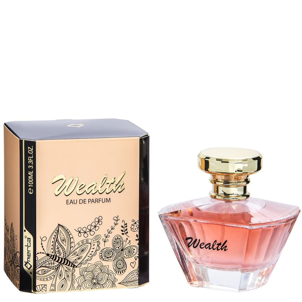 100 ml Eau de Perfume "WEALTH" cu Arome Fructat-Florale pentru Femei, cu 6% ulei esențial