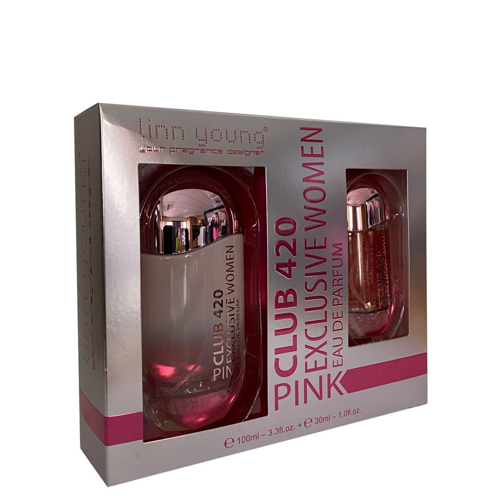 100 ml + 30 ml Eau de Perfume "CLUB 420 PINK" cu Arome Florale pentru Femei