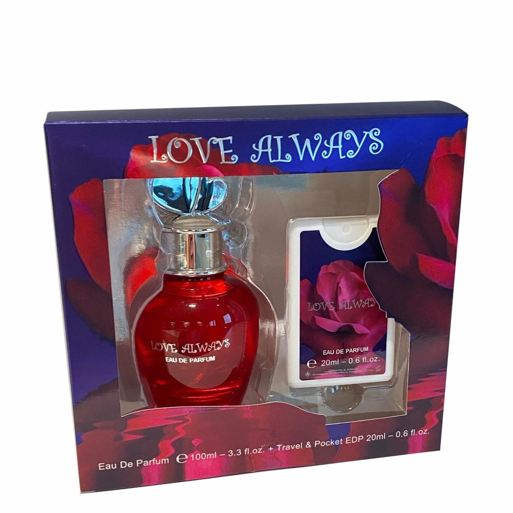 100 ml + 20 ml Eau de Perfume "LOVE ALWAYS " cu Arome Floral-Fructate pentru Femei