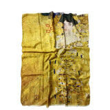 Eșarfă-Șal din Bumbac, 70 cm x 180 cm, Klimt - Portrait of Adele - Multilady.ro